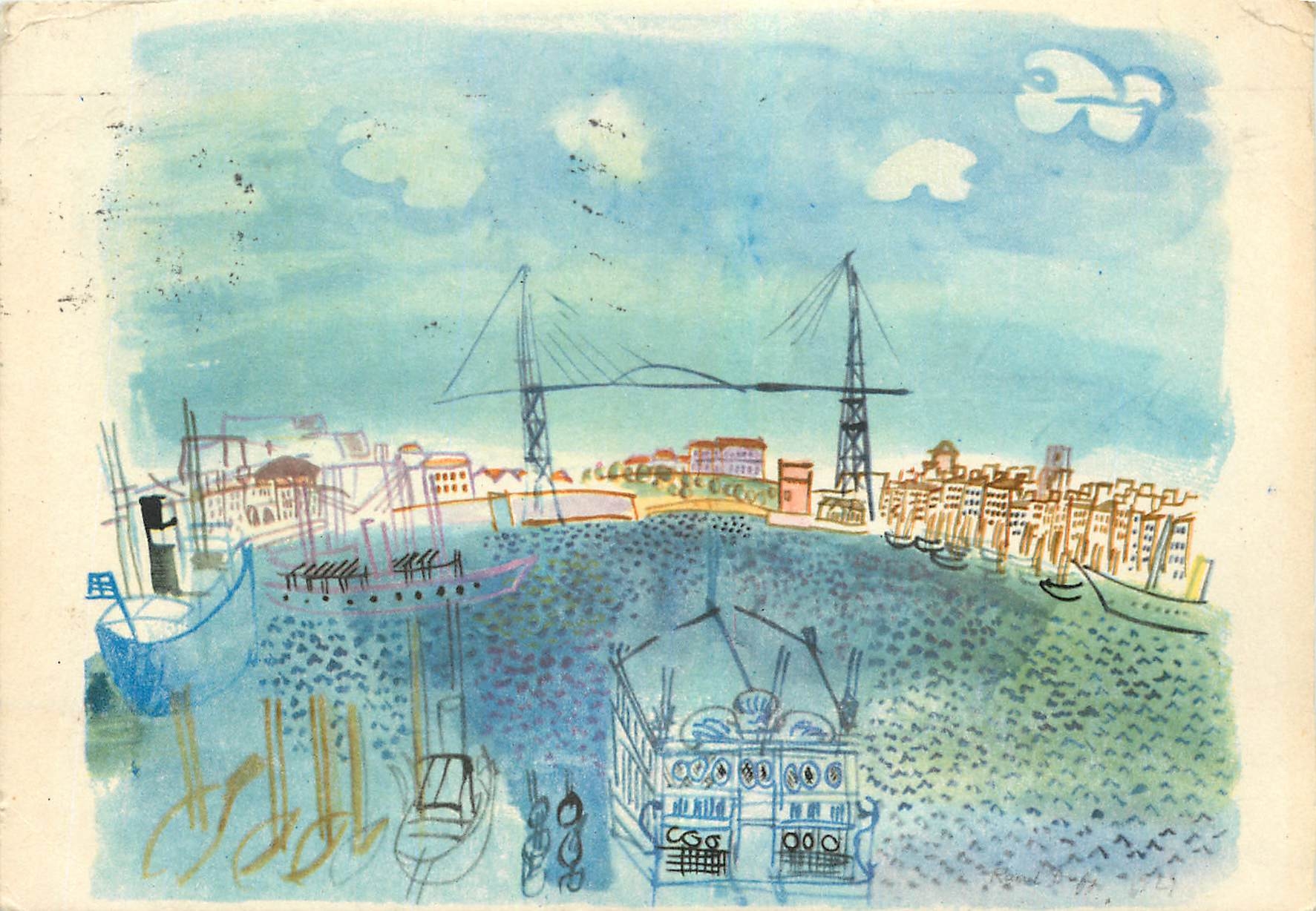 CPM R Dufy Marseille Le Vieux Port 