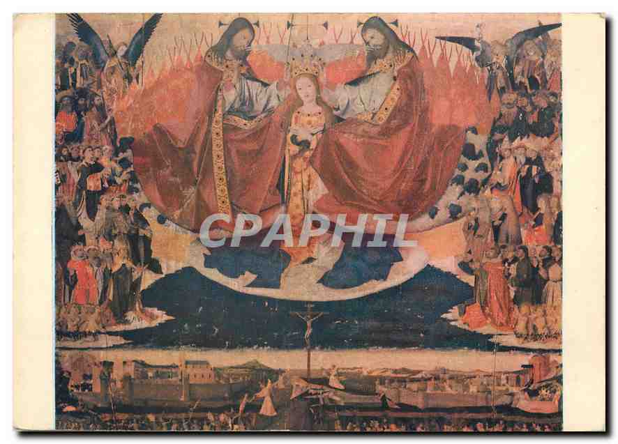 CPM Charonton Enguerrand Le Couronnement de la Vierge 