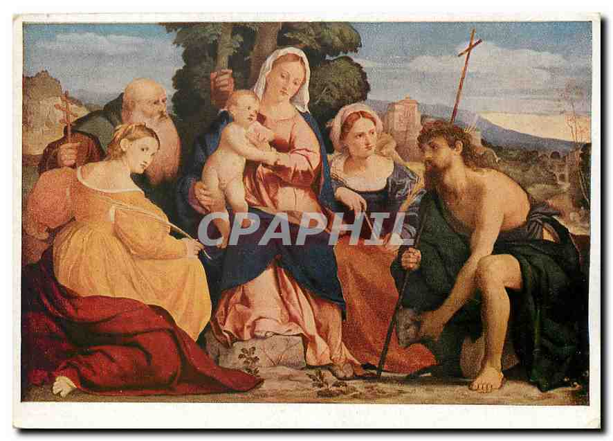 CPM Palma Vecchio 1480 1528 Maria mit dem Kinde und Heiligen 