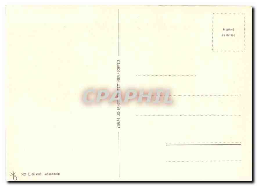 CPM L Da Vinci Avandmahil  — Verso