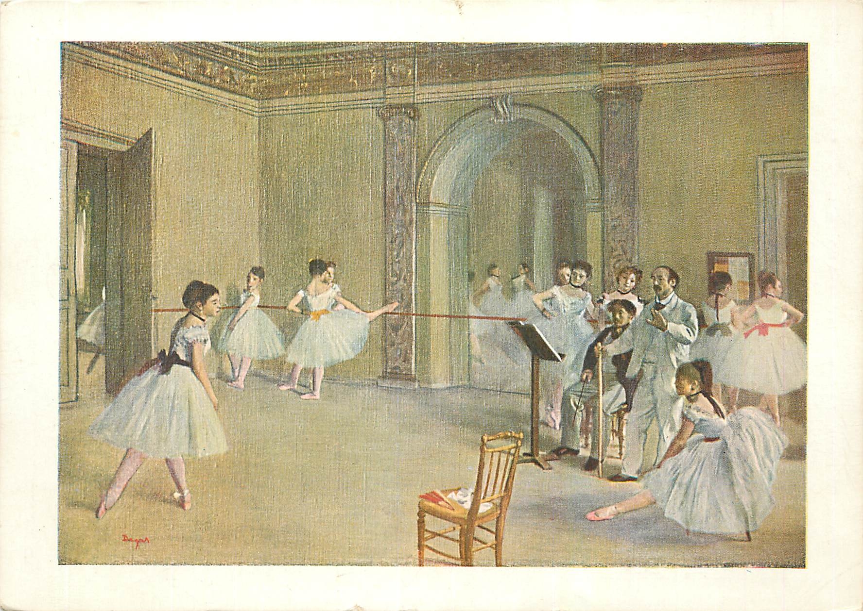 CPM E Degas Le foyer de la danse a l'Opera de la rue Le Pelerier 