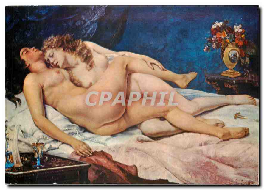 CPM Courbet Le Sommeil Musee du Petit Palais 