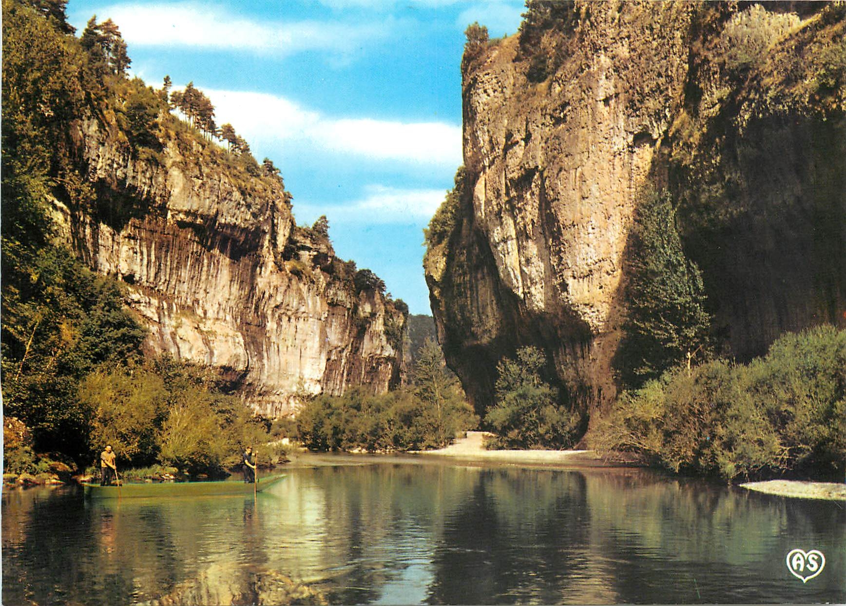 CPM Gorges du Tarn Lozere Le descente en barques 