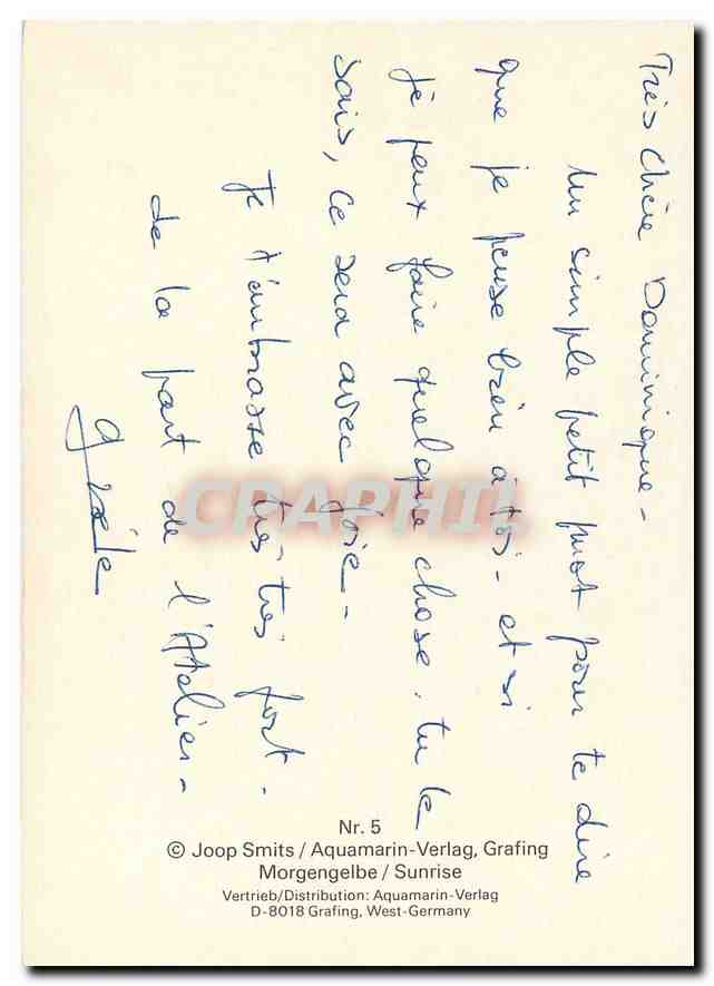 CPM Joop Smits Aquamarin Verlag Grafing  — Verso