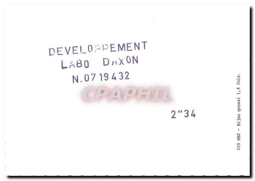 CPM Developement Labo Daxon  — Back