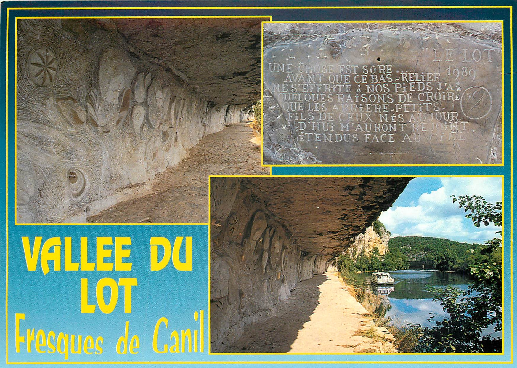 CPM Vallee du Lot Fresques de Ganil 