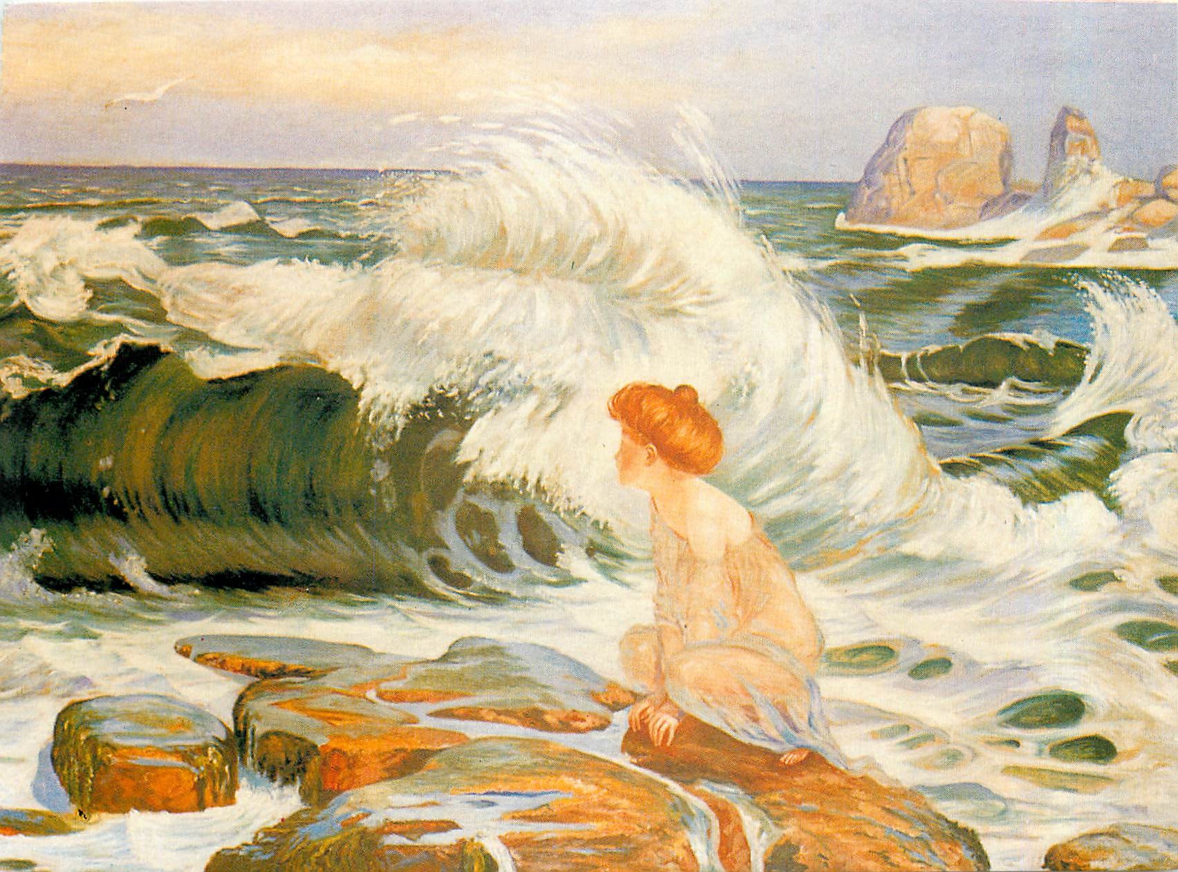 CPM Fransitek Kupka La Vague huile sur toile 1902 