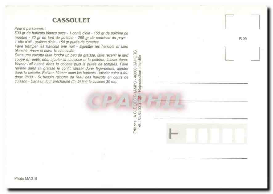 CPM Cassoulet  — Rückseite