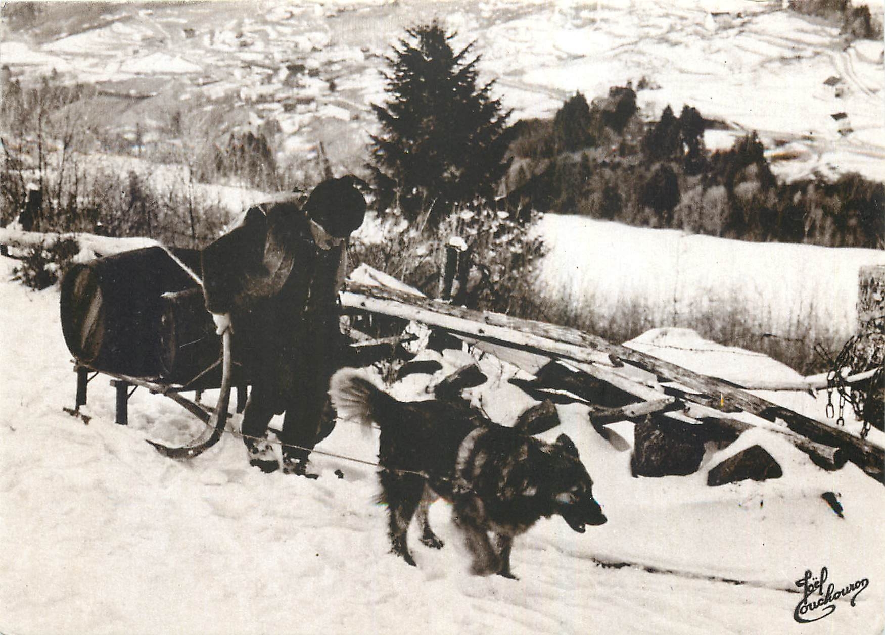 CPM Les Vieux Metiers Le P'tit Camille et son chien Les Vosges 