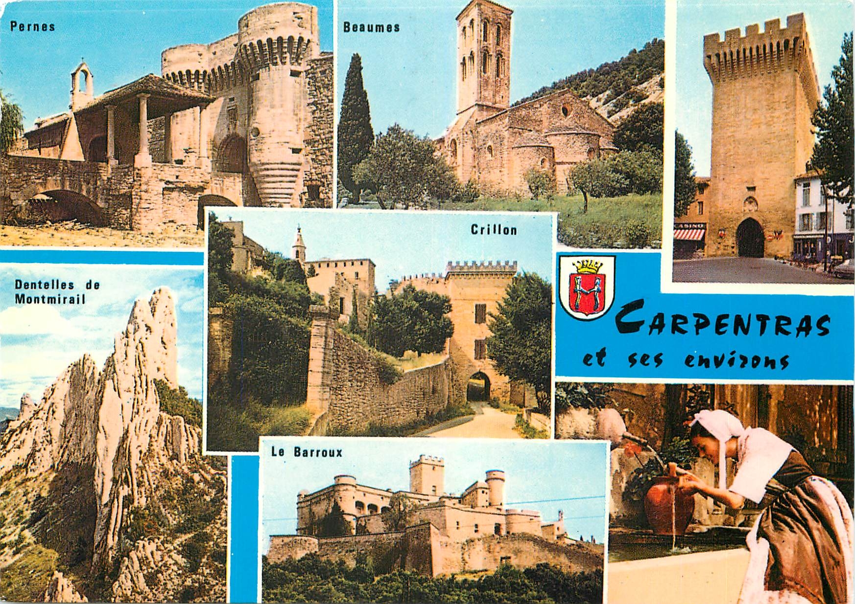 CPM La Belle Provence Carpentras et ses envierons Mont Ventoux 