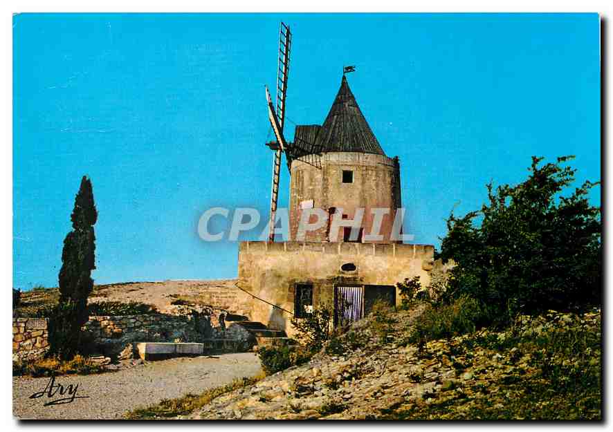 CPM Notre Belle Provence Le Moulin de Daudet a Fontvieille 