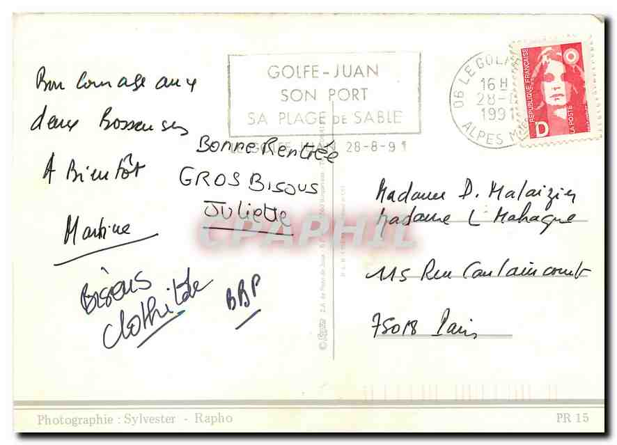 CPM La Provence  — Verso