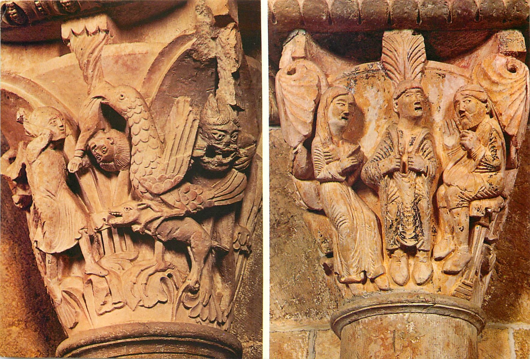 Vézelay — Basilique de la Madeleine : Les chapiteaux — éditeur L'Atelier du Regard, n° 75018