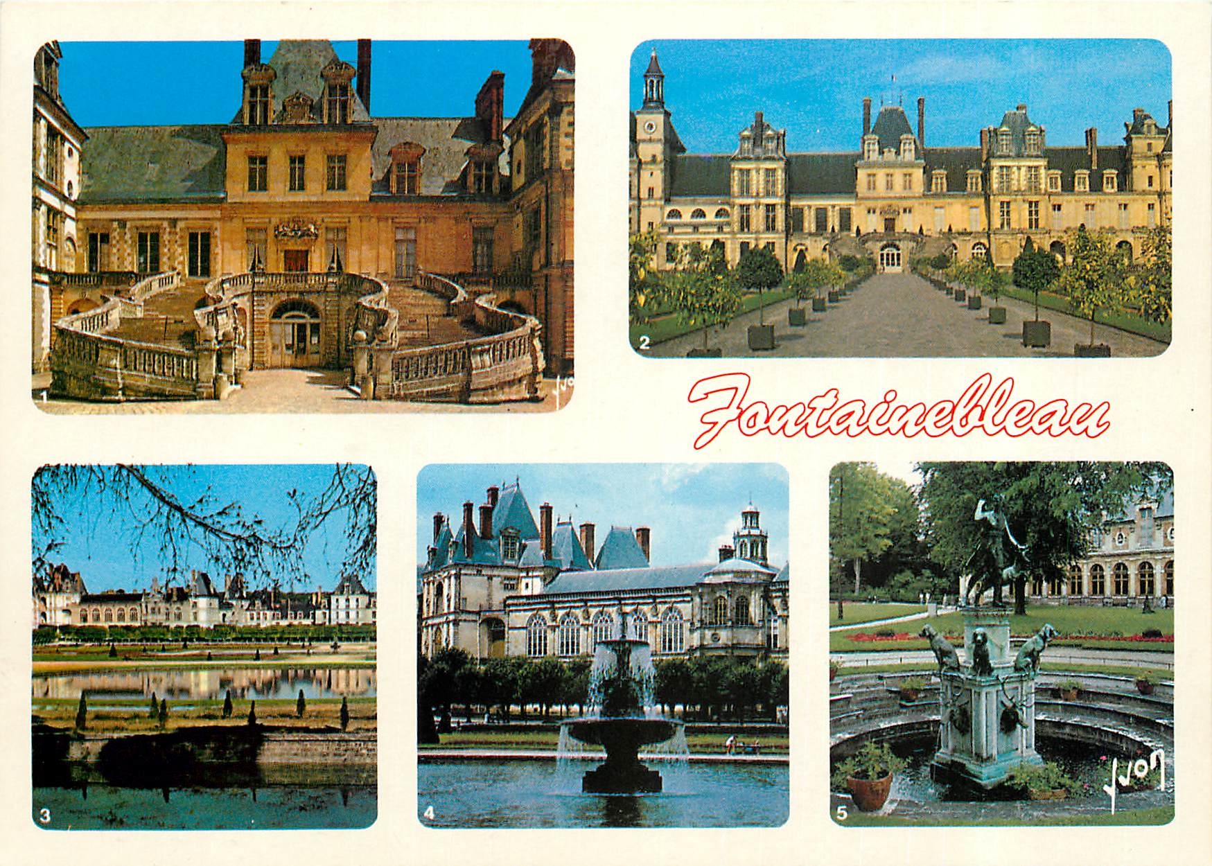 Château de Fontainebleau — vue panoramique et détails — Éditions d'art Yvon