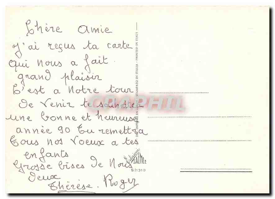 CPM Bonne Anne  — Rückseite