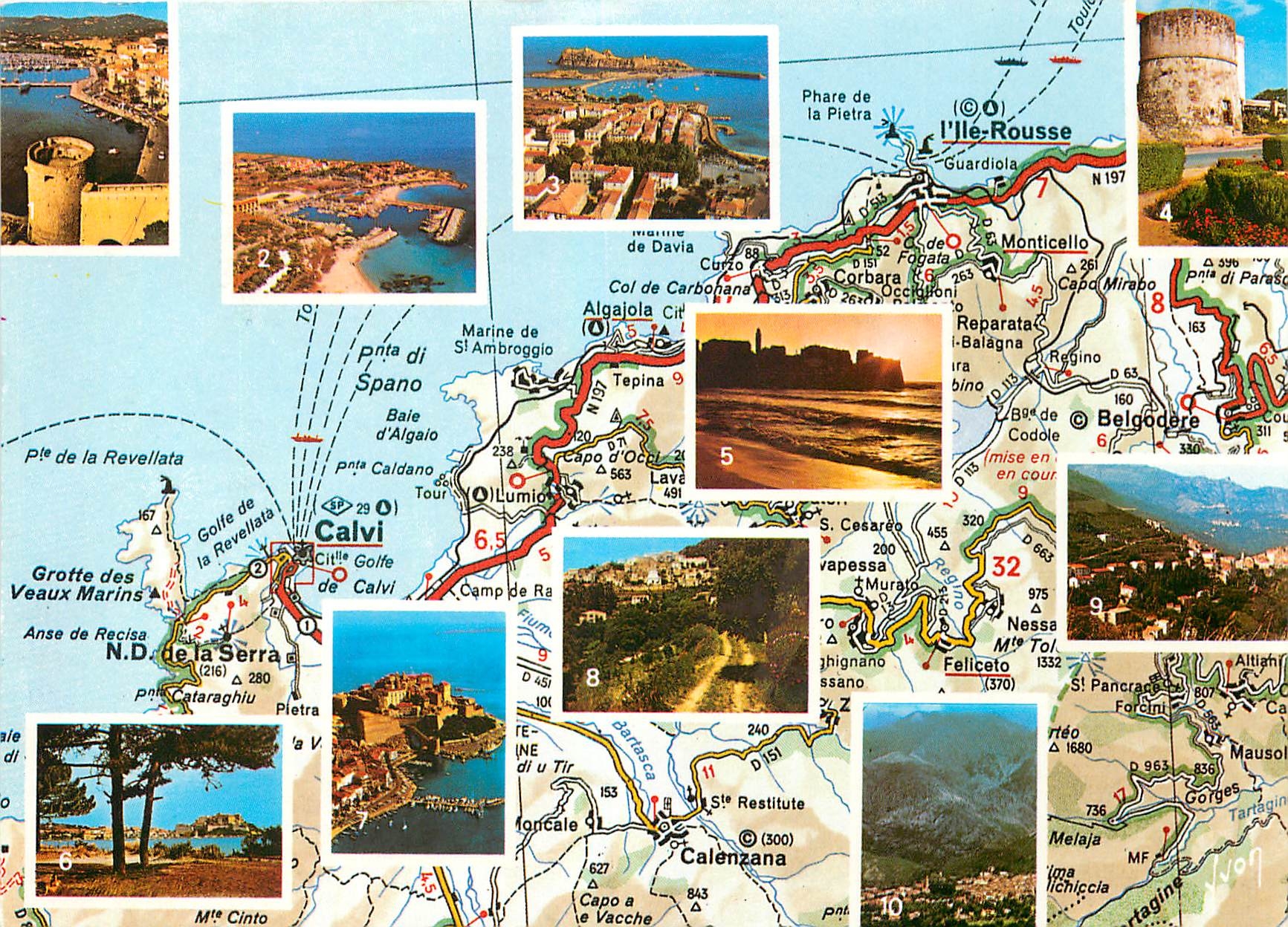 CPM La Corse Oasis de Beaute De Calvi a L'Ile Rousse 