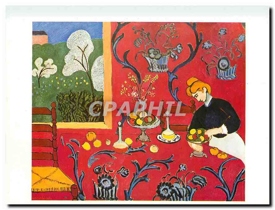 CPM Henri Matisse La desserte rouge 