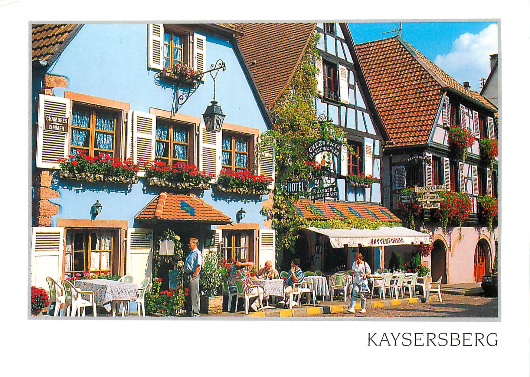 Kaysersberg — Façades colorées et fleuries de maisons typiques — Éditions Graphil