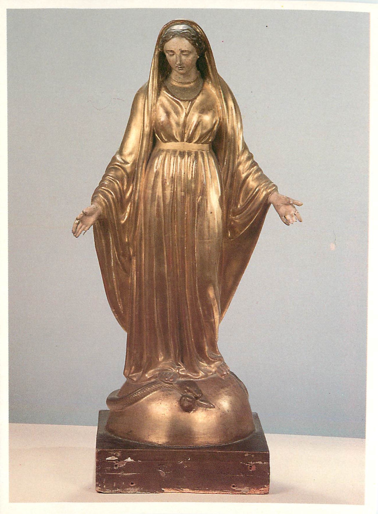 CPM Cathedrale Sainte marie d'Oloron Vierge en bois dore 