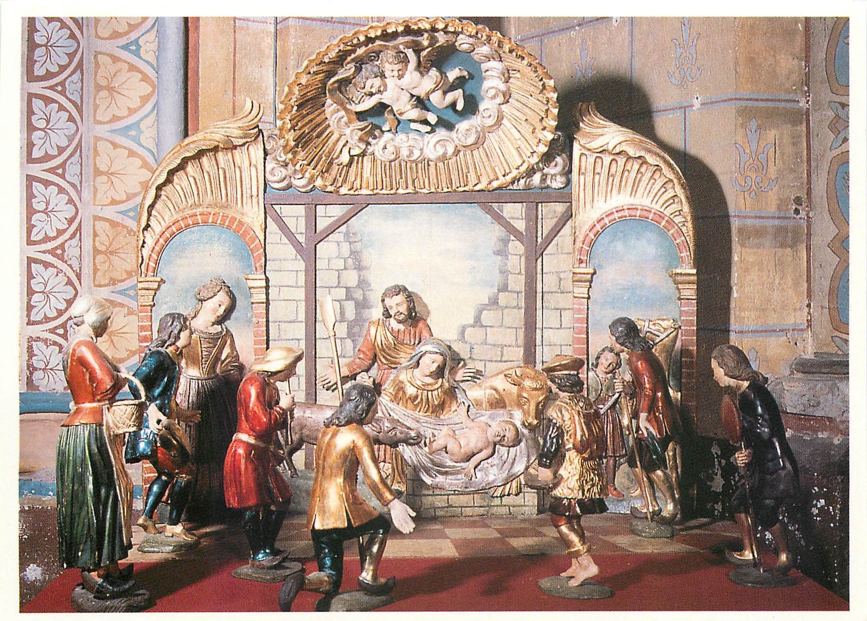 CPM Cathedrale Sainte marie d'Oloron Creche Bergers 