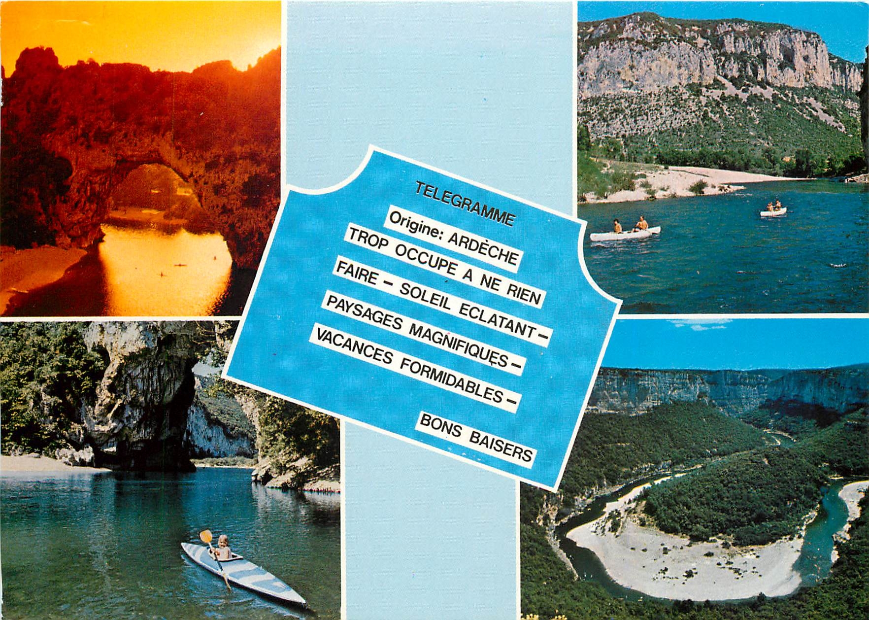 CPM Telegramme de l'Ardeche 
