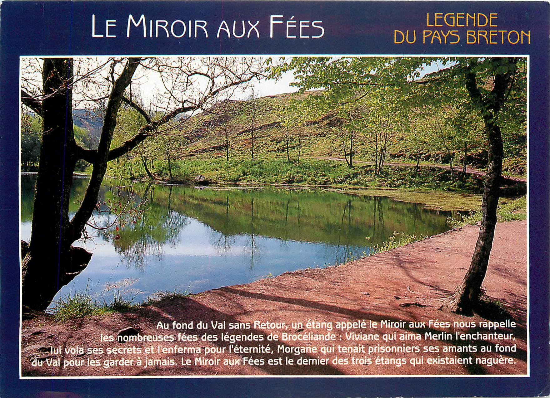 CPM Le Miroir aux Fees Legende du pays Breton 