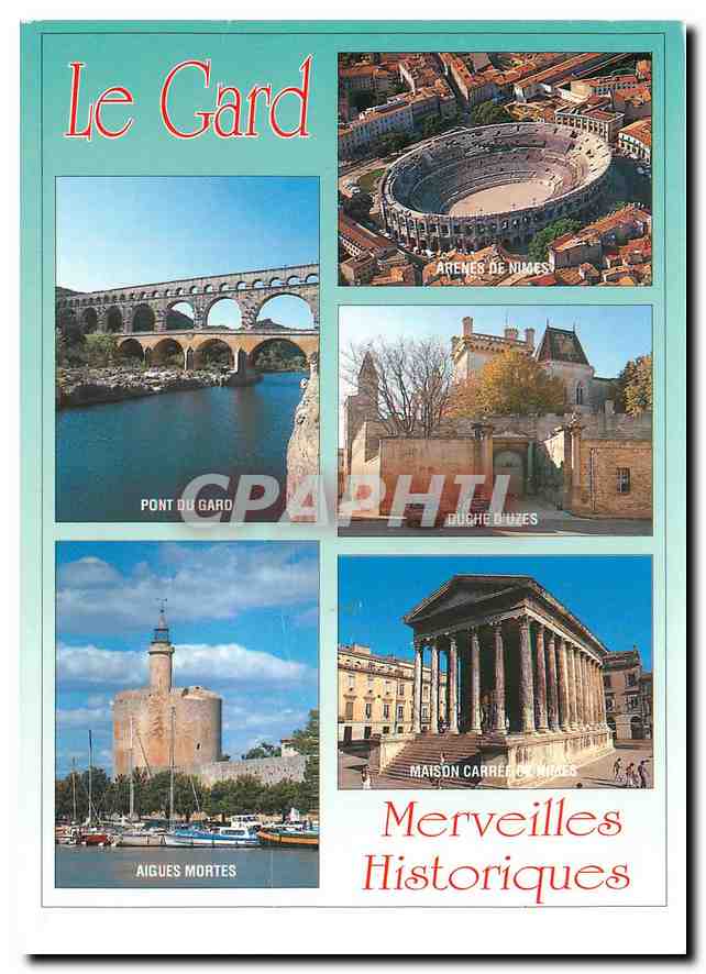 CPM Le Gard Merveilles Historiques 