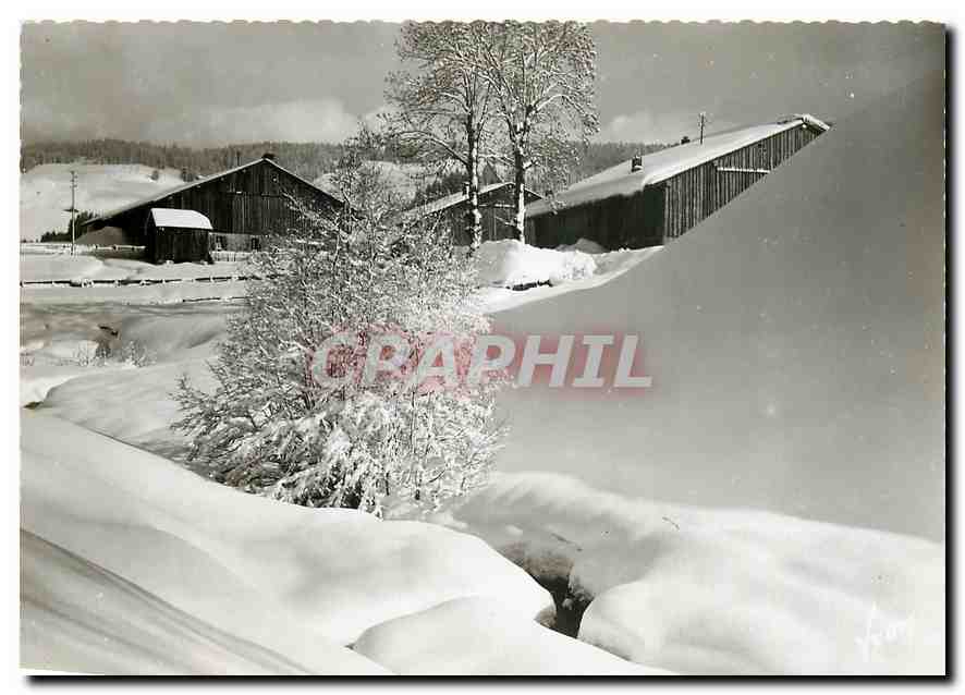 Environ de MORZINE (Hte-Savoie) — Paysage d'hiver au Col des Gets — Les Éditions d'Air WYON, Paris