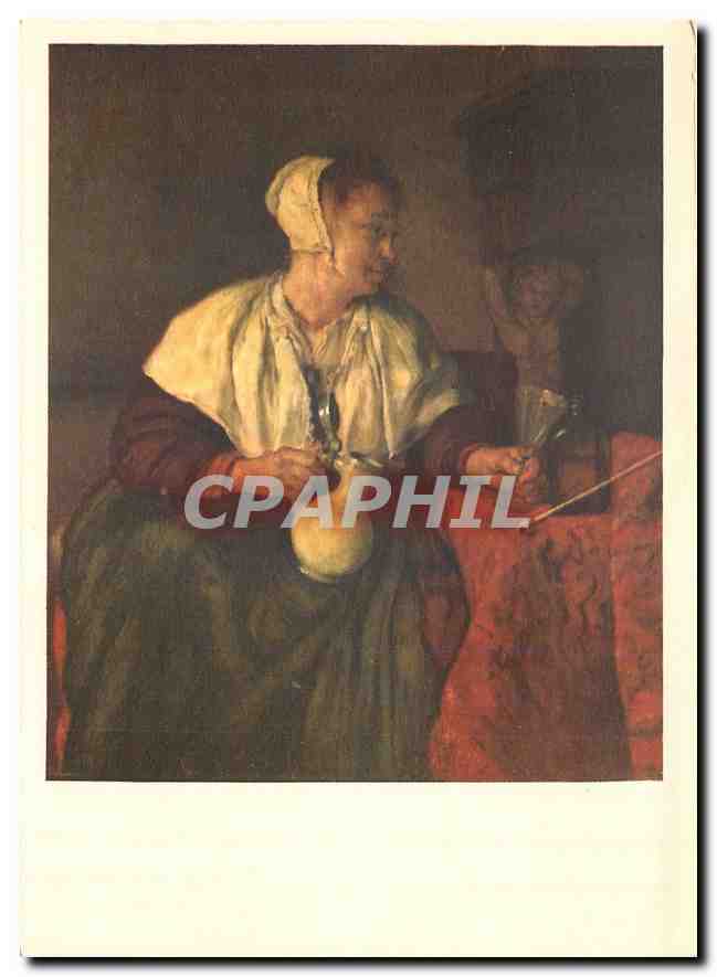 CPM Peinture Hollandaise Gabriel Metsu Musee du Louvre 