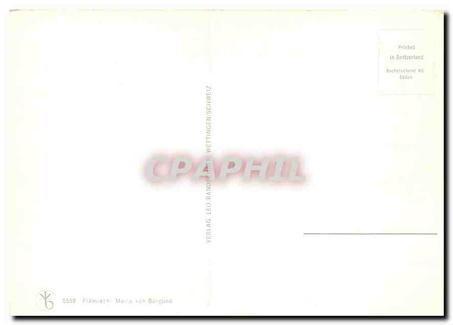 CPA Flamisch Maria Von Burgund — Verso