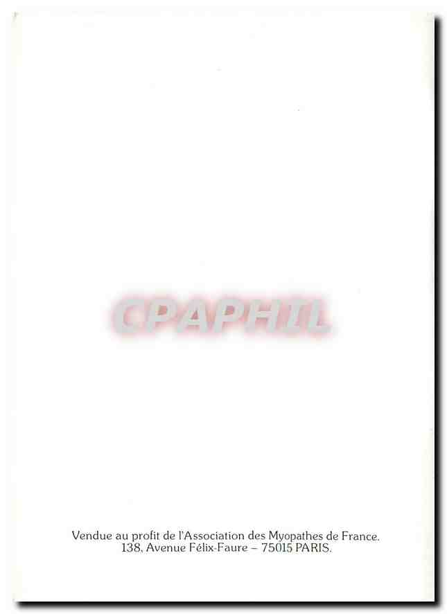 CPM Vendue au profit de l'Association des Myopathes de France  — Rückseite