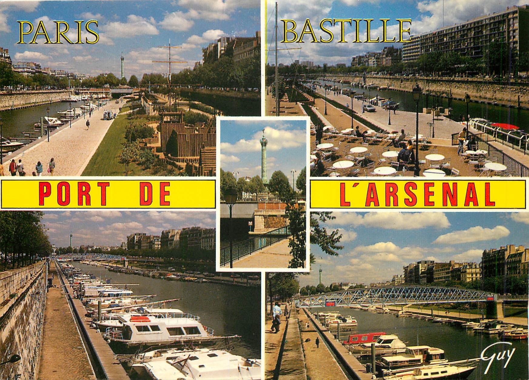 CPM Paris Bastille Port de L'Arsenal 