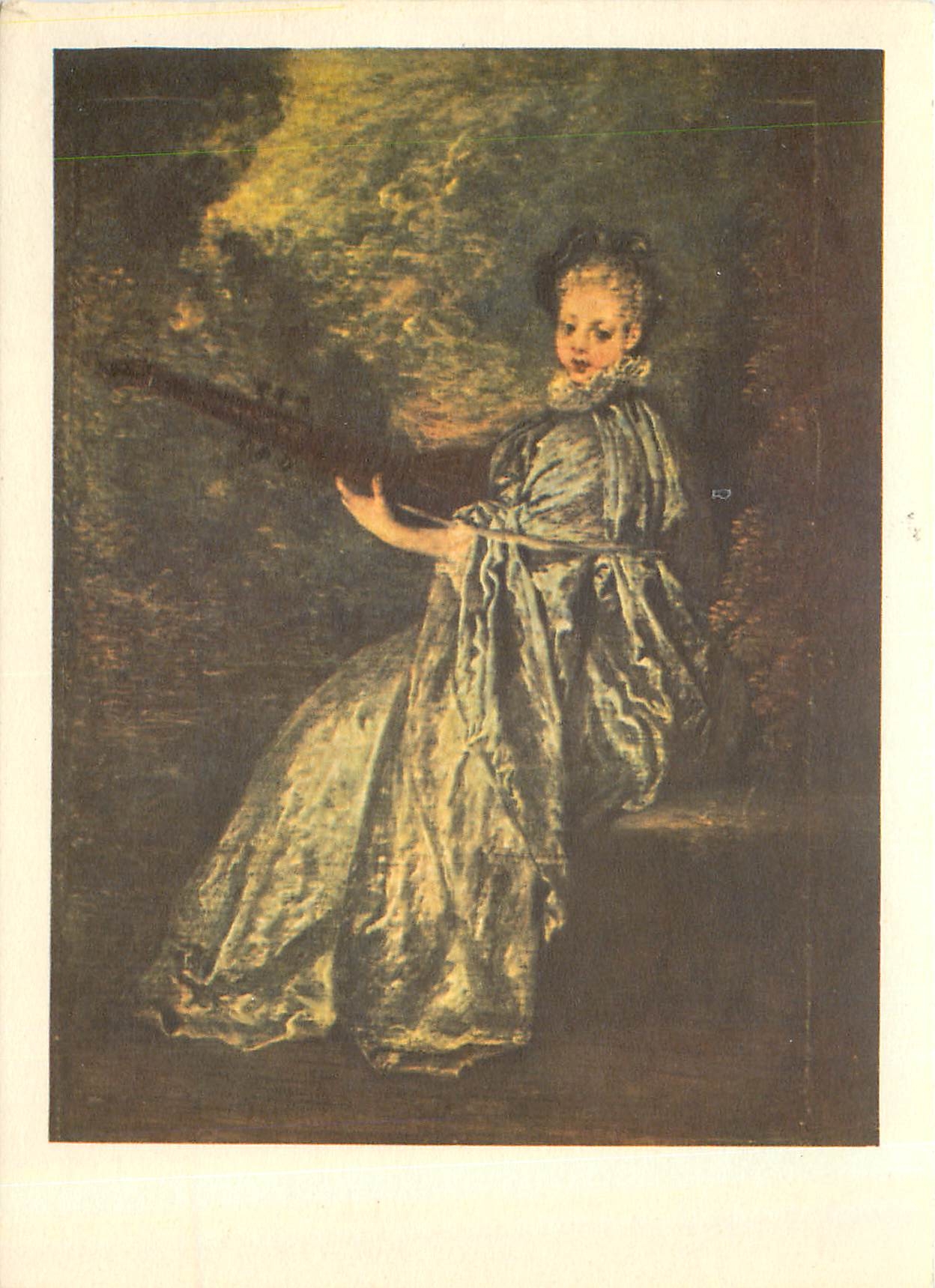 CPM Peinture Francaise Le XVIII Siecle Antoine Watteau La Finette Musee du Louvre 