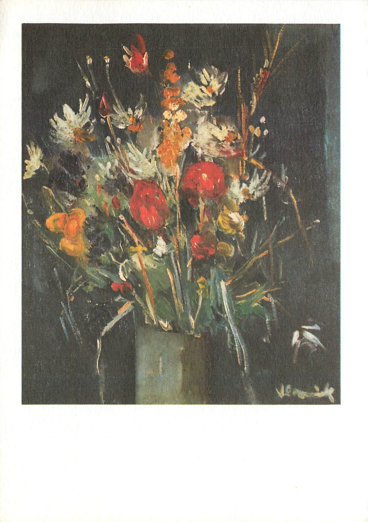 CPM Vlaminick Bouquet de fleurs Musee Municipal d'Art Moderne Paris 