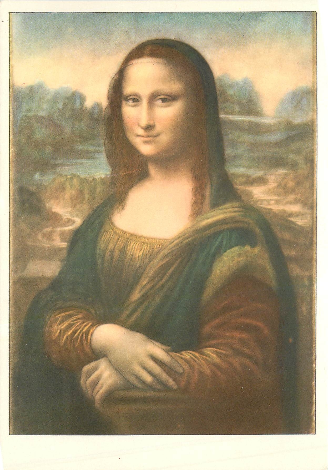 CPM Leonardo da Vinci La Gioconda Musee de Louvre 