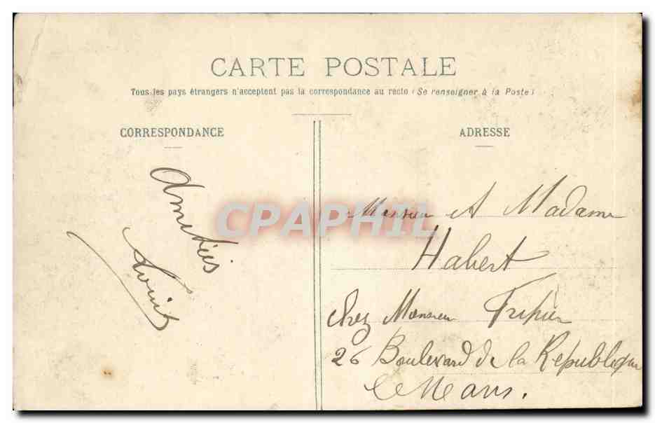 Savennieres-CPA- Chateaux de la Bizoliere — Rückseite