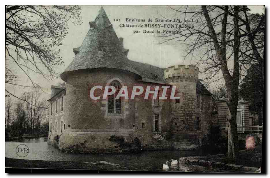 Environs de Saumur-CPA- Chateaux de Bussy-Fontaines par Doue-la-Fontaine