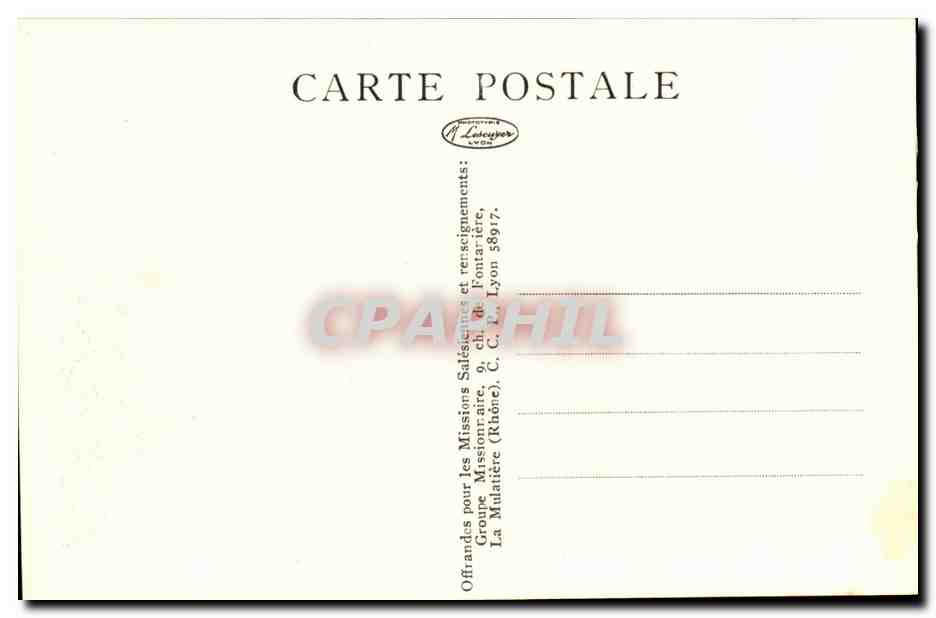 Matto-Grosso-CPA- Un peu de repos en pleine brousse — Rückseite