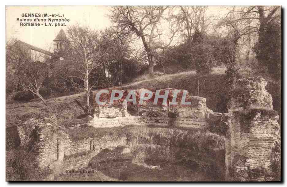 Gennes -CPA- Ruines d'une Nymphee Romaine