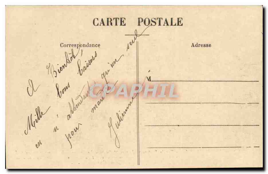 Gennes -CPA- Vue du pont suspendu ver St Eusebe — Rückseite
