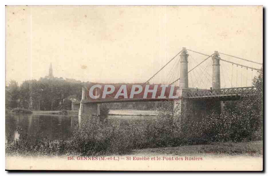 Gennes -CPA- St Eusebe et le pont des Rosiers