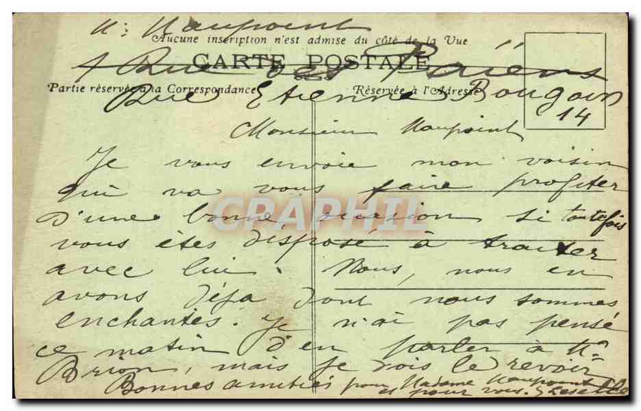 Chenehutte-les-Tuffeaux -CPA- Le Bourg — Rückseite