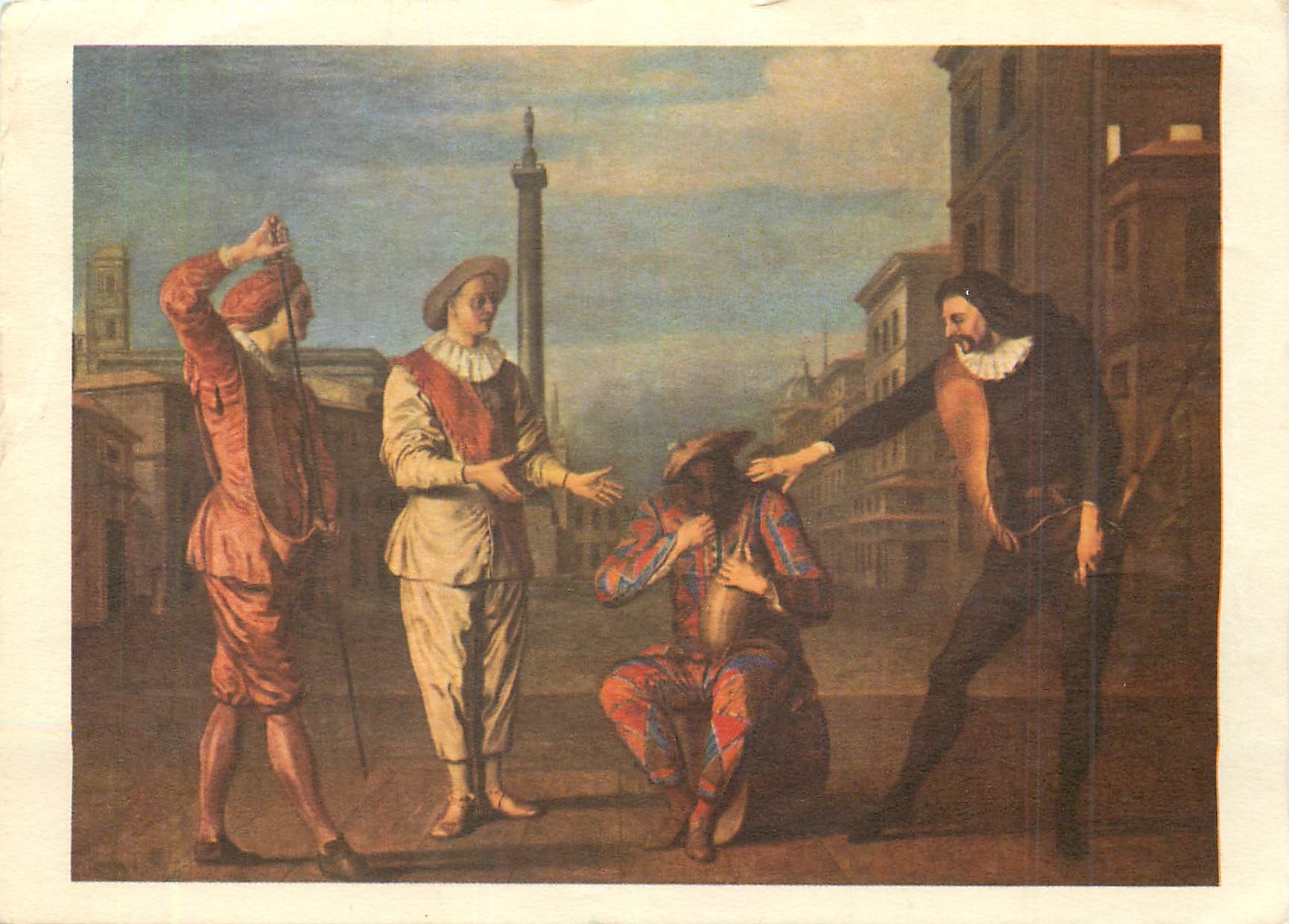 CPM Peinture Francaise Claude Gillot 1673 1722 Le tombeau de Maitre Andre Musee du Louvre 