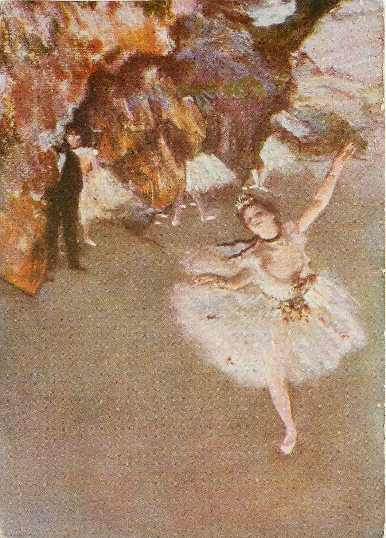 CPM E Degas Danseuse sur la scene 