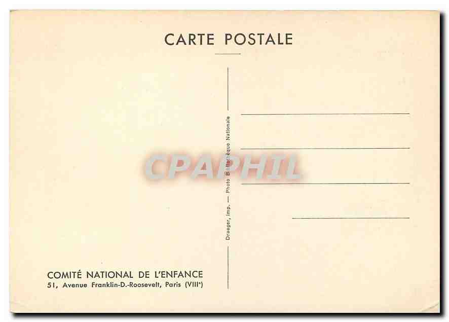 CPM Mary Cassatt Jeune fille au Chapeau Bleu  — Verso