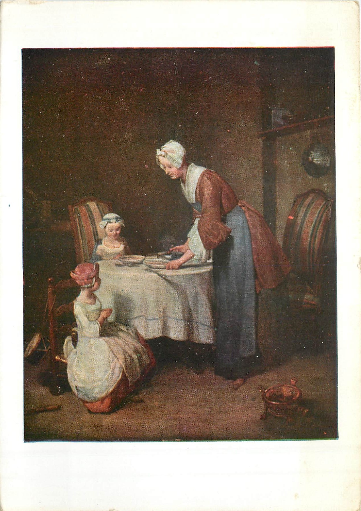 CPM Jean Baptiste Francois Chardin Le Benedicite 