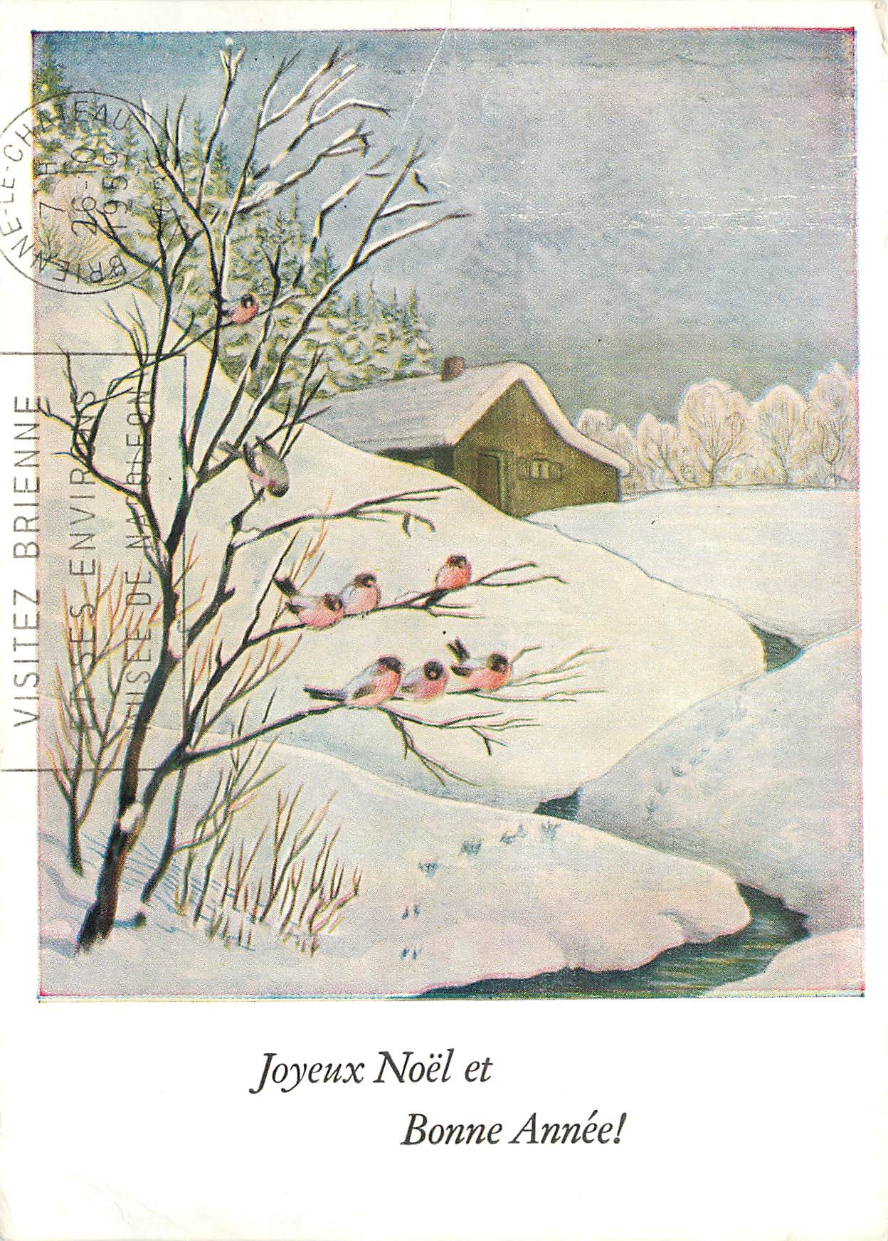 CPM Joyeux Noel et Bonne Annee 