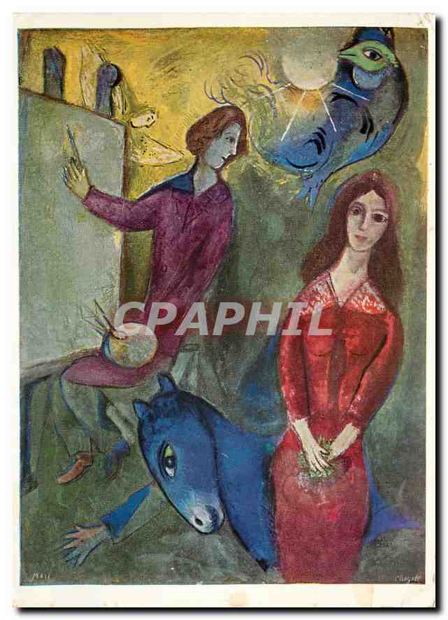 CPM Marc Chagall The Artist and his Model National Gallery of Canada Ottawa 