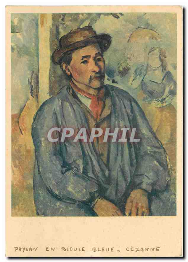 CPM Paysan en Blouse Bleue Cezanne 