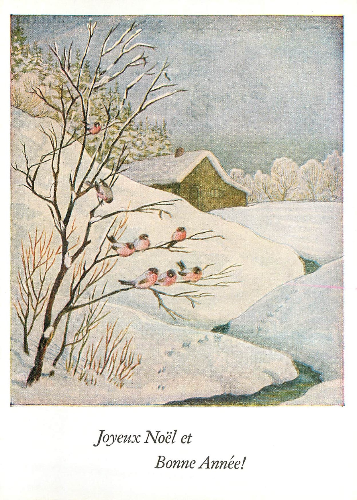CPM Joyeux Noel et Bonne Annee 
